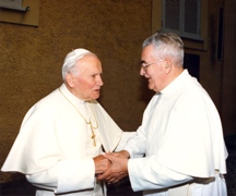 Founder with John Paul II