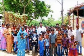 A moped and 10 bicycles for pastoral work in new parish in India