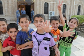Children in the Diocese of Mossul in Iraq