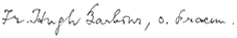 Father Barbour signature