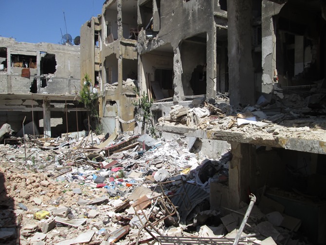 Homs, Syria in ruins