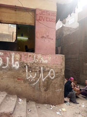 Mukattam, where mostly Coptic Christians recycle Cairo's gar