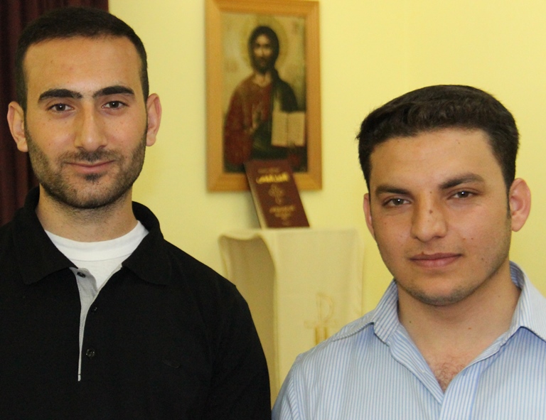 Randi, Martin, seminarians in Iraq