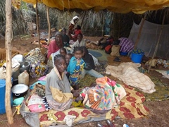 Refugee camp in Bangui