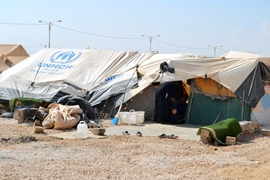 Syrian refugee camp in Jordan