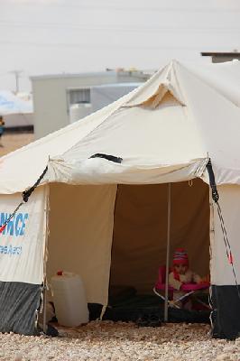 Refugee tent, Erbil, Iraq